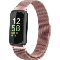 Jumada 's - Milanees bandje - geschikt voor Fitbit Inspire 3 - rosekleurig