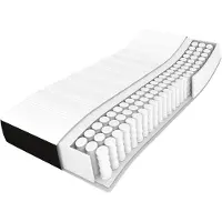 vidaXL Pocketveringmatras matras matras pocketvering matras schuimmatras zwart 90x200x20 cm stof