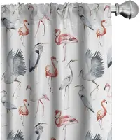Abakuhaus Flamingo – Voorhangen – 2x75x245 cm – Microfiber, Halfdonker