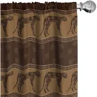 Abakuhaus Safari – Gordijnen 2x75x175 cm – Luipaardengeometrie – Donkerbruin