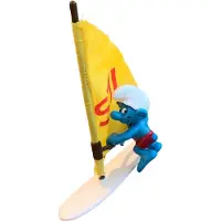 Schleich De smurfen - supersmurf 40215 - windsurfende smurf - kunststof -