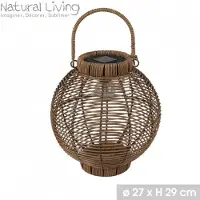 Urban Living "SOLAR MOOD" zonne-lantaarn Irene van plastic Ø27 × H29 cm