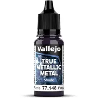Vallejo Hobbyverf Acrylverf - 77148 True Metallic Metal - Shade - Amethist Paars - Acryl - Verf flesje - 1x 18 ml