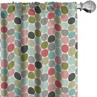 Abakuhaus – Veelkleurige Voorhangen 2x75x225 cm – Microvezel – Halverduisterend
