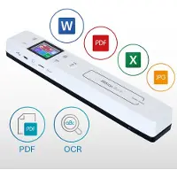 Iriscan Book handscanner mobiele scanner - flatbed scanner - Batterij Scanner documentenscanner – v7 + Readiris PDF Gratis