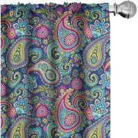Abakuhaus Paisley-gordijnen – 2x75x225 cm – Boho Multicolor