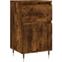 vidaXL Dressoir 40x35x70 cm bewerkt hout gerookt eikenkleurig