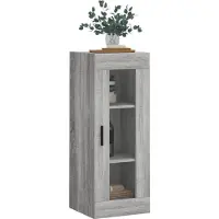 vidaXL Bovenkast 34,5x34x90 cm grijs sonoma eikenkleurig