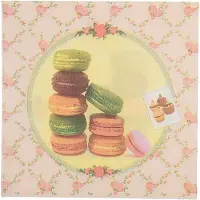 Clayre & Eef Servetten Papier Set van 20 33x33 cm Roze Papier