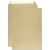 Netuno Akte enveloppen A4 - zonder venster - B4 - 250 x 353 mm - 50 stuks - zelfklevend met plakstrip - 100 gram - Bruin -