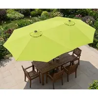 Novi at Home Rechthoekige Zweefparasol 320x150 cm – - 320x150 cm - Novihome