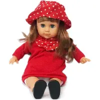 Ledy Toys Nana pratende pop - Zachte knuffel pop - met geluid - 35CM
