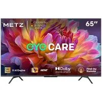 Metz 65MUF7000Z 65-inch (165 cm) Google TV met Eye Care (oogbescherming), 4K UHD, Dolby Vision & Atmos, HDR10, functie om de afstandsbediening te lokaliseren, drievoudige tuner, CI+ (energieklasse F)