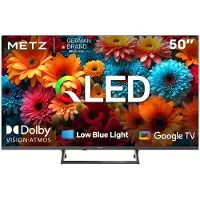 Metz QLED 50 Inch 4K UHD Smart TV, 50MQF7500Z, HDR10+, Dolby Vision & Atmos, MEMC, VRR, HDMI2.1, Lage Blauwlicht, Google TV, Googlecast, Tuner DVB-T/T2/C/S/S2