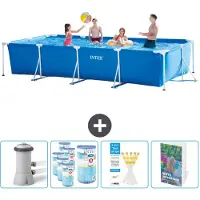 Intex Rechthoekig framezwembad - 450x220x84 cm - 5-delig - SCB123