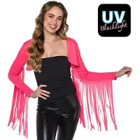 Boland - Bolero Rave neonroze (M/L) - Volwassenen - Danser/danseres - Festival - UV Blacklight