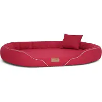 Tierlando Orthopedisch hondenbed TIFFANY Couture | Voor grote honden, maat XXL | Wasbaar - Afmetingen: 145x105 cm | Kleur: 04 Donkerrood