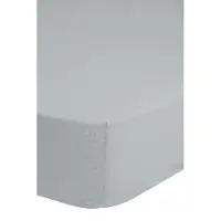 Good Morning Hoeslaken Katoen Renforcé 30cm Hoekhoogte - light grey 90x200cm