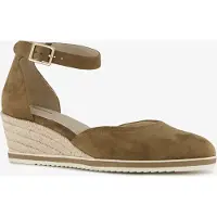 Tamaris dames espadrilles met sleehak bruin maat 42