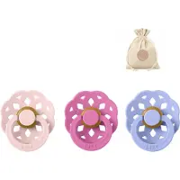 BIBS boheme fopspenen - Maat 1 0 - 6 maanden - Bubblegum, Hush, Blossom+ Bolletoet speenzakje