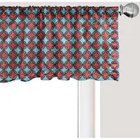 Abakuhaus geometrische raamvalletje, gordijnvalletje voor keuken- en slaapkamerdecoratie met tunnelzoom, 137 cm x 45 cm, veelkleurig