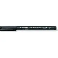 Staedtler Lumocolor Universal F Permanentmarker 97% Gerecycled Fijn Ronde punt 0,6 mm Zwart Navulbaar 10 Stuks