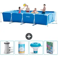 Intex Rechthoekig framezwembad - 450x220x84 cm - 5-delig - SCB120
