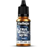Wittmax Hobbyverf Acrylverf - 77123 True Metallic Metal - Base - Keizerlijk Goud - Acryl - Verf flesje - 1x 18 ml
