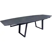 Coppens Manta uitschuifbare tuintafel 180-230-280 x 110 keramiek blad antraciet -