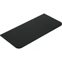 Mueller Roundy topblad met afgeronde hoeken 100x48cm zwart mat