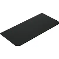 Mueller Rounda topblad met afgeronde hoeken 80x48cm zwart mat