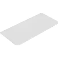 Mueller Roundy topblad met afgeronde hoeken 120x48cm wit mat