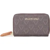 Valentino Portemonnee Lady Re Zip Around Wallet Moro / Cuoio Donkerbruin