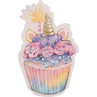 Clayre & Eef Servetten Papier Set van 20 Cupcake Roze Papier