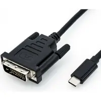Roline USB type C - DVI adapterkabel, M/M, 1 m