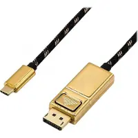 Roline USB C naar DisplayPort kabel | | 2 meter (4K@60Hz, Verguld)