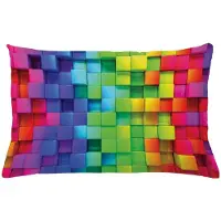 Abakuhaus Geometrisch Kussenhoes – Geprint, Dubbelzijdig – Regenboog, 65x40 cm
