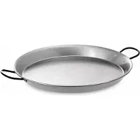 Vaello campos plat à paella en acier poli 70cm pour 30 personnes 0170