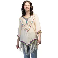 Boland - Tuniek Xarraca - Volwassenen - Hippie - Festival - Boho