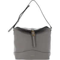 Coccinelle Leren Handtas Schoudertas Josephine Hand Bag Stone Grijs