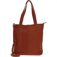 Fredsbruder Leren Schoudertas Vertical Shopper Dark Honey Bruine