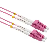 Value F.O. Kabel 50/125µm OM4, LC/LC, low-Loss connector , LSOH, violet, 20 m