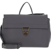 Coccinelle Leren Schoudertas Arlettis Shoulderbag Grafite Grijs