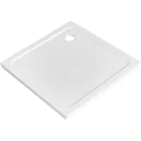 Adema Dawn douchebak - 90x90x4cm - vierkant SMC - glans wit