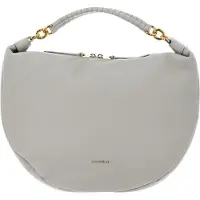 Coccinelle Leren Handtas Schoudertas Maelody Handbag Gelso Lichtgrijs