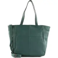 Fredsbruder Leren Schoudertas Pruvia Shopper Deep Sea Petrol