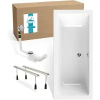 Calmwaters Modern Select - Badkuip - 170 x 75 cm - Set badkuipvoeten