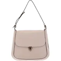 Coccinelle Leren Handtas Schoudertas Cristhy Handbag Powder Pink Beige