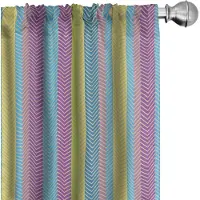 Abakuhaus – 2x Gordijnpanelen 75x245 cm – Meerkleurig, Halfverduisterend, Microvezel