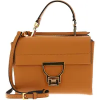Coccinelle Leren Schoudertas Avondtas Arlettis Handbag Grainy Leather Resina Terracotta